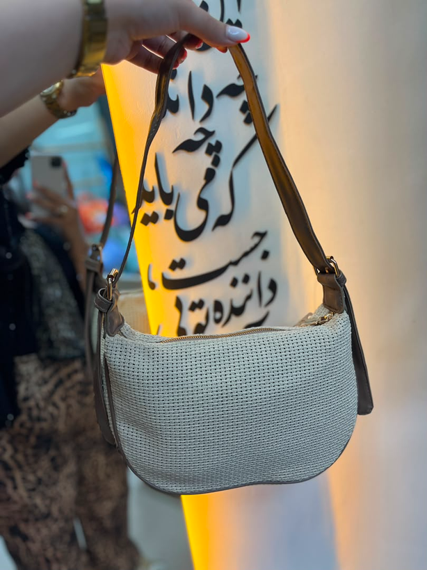 کیف رودوشی زنانه حصیری