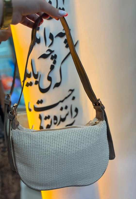 کیف رودوشی زنانه حصیری